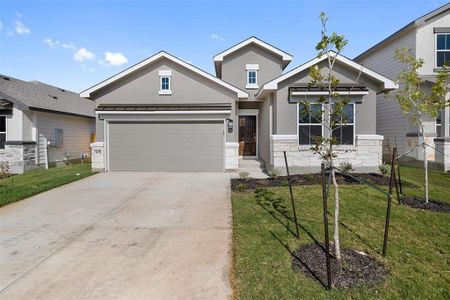 New construction Single-Family house 151 Boulder Ridge Trl, Liberty Hill, TX 78642 Oliver- photo 0