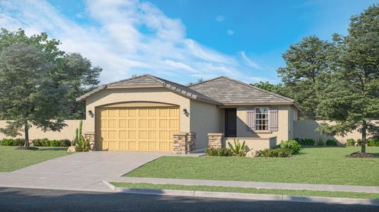 New construction Single-Family house 36600 W Giallo Ln, Maricopa, AZ 85138 Bisbee Plan 3565- photo 0