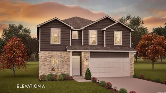 New construction Single-Family house 11706 Glendora Run, San Antonio, TX 78245 plan Concho - image