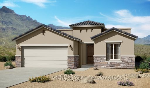 New construction Single-Family house 13829 Paseo Bosque Ave, El Paso, TX 79928 plan Valencia - image