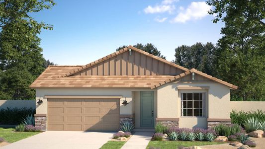 Craftsman Elevation with Optional Stone | Citrus | El Cidro | Goodyear, AZ | Landsea Homes