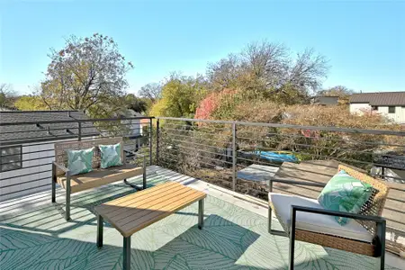 Deck featuring outdoor lounge area