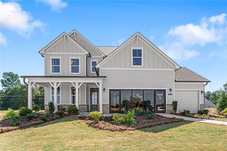 New construction Single-Family house 166 Grand Meadows Drive, Hoschton, GA 30548 The Hickory B at Wehunt Meadows- photo 0