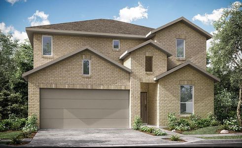 New construction Single-Family house 417 Leeward Pass, Leander, TX 78641 Camelia- photo 0