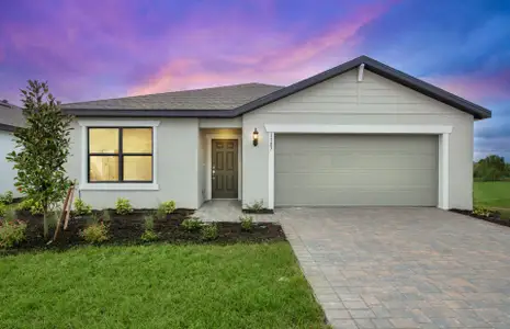 New construction Single-Family house 242 Silent Lake Dr, Lehigh Acres, FL 33936 plan Hanover - image