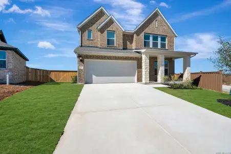 New construction Single-Family house 5805 Gunner Pt, New Braunfels, TX 78130 plan The Gladiola - image