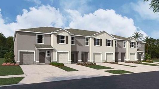 New construction Townhouse house 31277 Midnight Sun Way, Wesley Chapel, FL 33545 Glen- photo 2 2