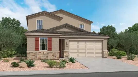 New construction Single-Family house 10461 W Beaman Ln, Marana, AZ 85653 plan Rillito - image