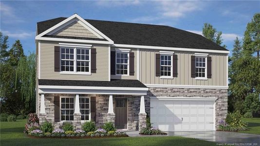 New construction Single-Family house 1043 Misty Creek Dr, Aberdeen, NC 28315 plan COLUMBIA - image