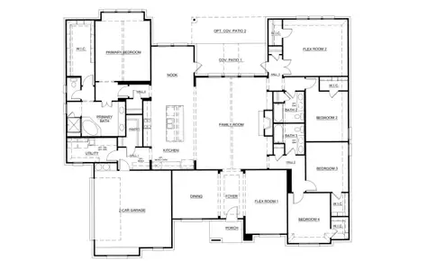 New construction Single-Family house 9300 Hunters Ct, New Fairview, TX 76247 plan Concept 3441 - image
