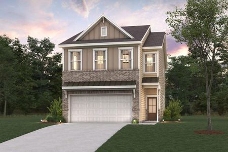 New construction Townhouse house 1711 Harper Lily Ln, Lawrenceville, GA 30043 plan Sawnee - image