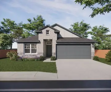 New construction Single-Family house 25812 Jasmine Sprig Ln, Elgin, TX 78621 plan Kenzo - image