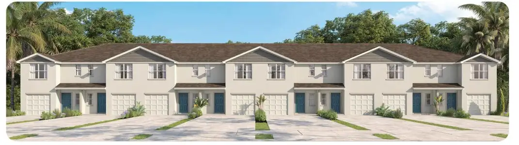 New construction Townhouse house 8120 Cobblestone Dr, Fort Pierce, FL 34945 plan Pearson End Unit - image