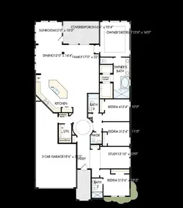 New construction Single-Family house 9202 Limestone Mill Wy, Manvel, TX 77578 plan The Begonia - image 4