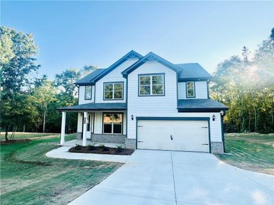 New construction Single-Family house 473 Lawson Drive, Mansfield, GA 30055 The Peachwood- photo 0