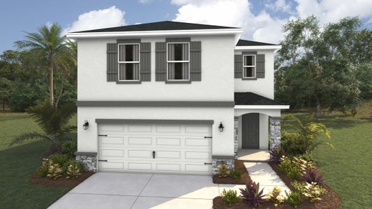 New construction Single-Family house 9952 Morning Meadowlark Trl, Parrish, FL 34219 plan Elston - image
