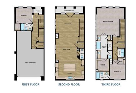 New construction Townhouse house 3505 Ridgeway Valley Ln, Houston, TX 77055 plan The Rebecca - image 2