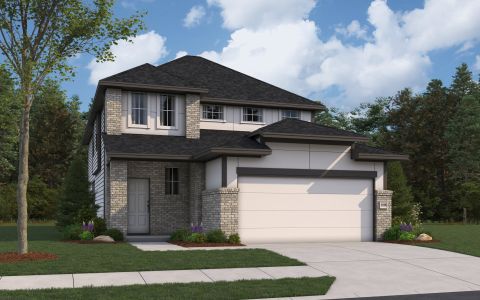 New construction Single-Family house 16447 Ginger Xing, Elmendorf, TX 78112 plan Linden - image