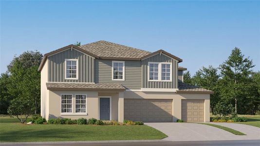 New construction Single-Family house 15163 Zircon Red Drive, Wimauma, FL 33598 Helena- photo 0