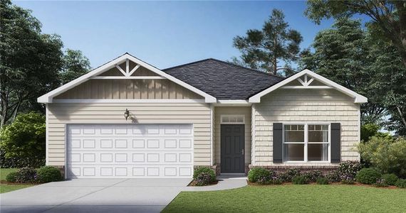 New construction Single-Family house 8595 Preakness Pass, Lithonia, GA 30058 The CALI- photo 0