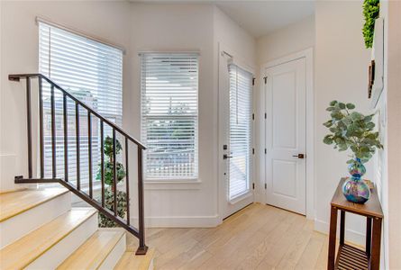 Home opens up to an entry foyer which leads to your gourmet kitchen.