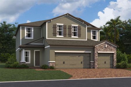 New construction Single-Family house 6759 Yellow Warbler Bnd, St. Cloud, FL 34773 plan Lancaster - image