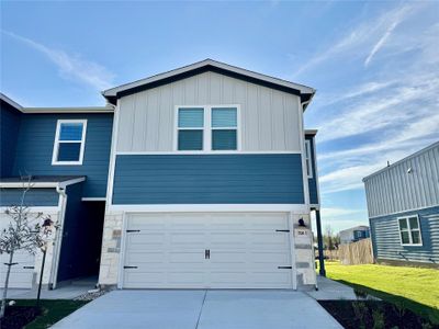 New construction Townhouse house 164 Cinnabar Ln, Unit 1, Kyle, TX 78640 plan The Mayfield (170) - image