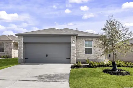 New construction Single-Family house 15107 Telfaire Mdw, Von Ormy, TX 78073 - image