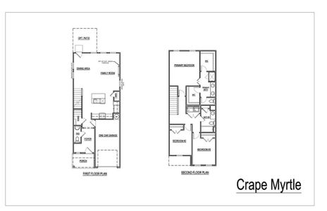 New construction Townhouse house 105 Village Green Dr, Unit 171, Adairsville, GA 30103 Crape Myrtle- photo 0