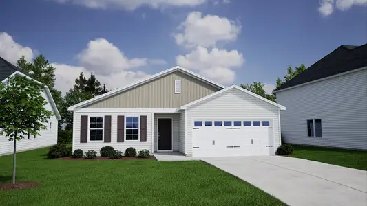 New construction Single-Family house 155 Citadel Dr, Sneads Ferry, NC 28460 plan Dorchester - Genesis Value Collection - image