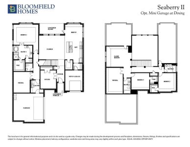 Seaberry II Opt Mini Garage at Dining Floor Plan