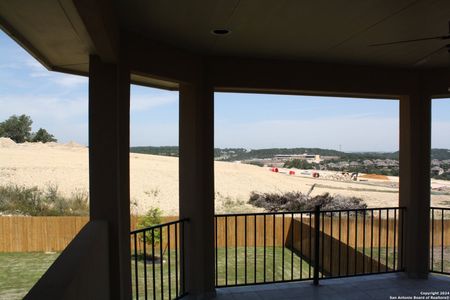 New construction Single-Family house 3591 King Terrace, Bulverde, TX 78163 Fuschia A w/Balcony- photo 37 37