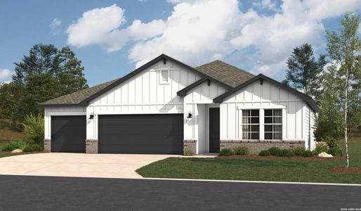 New construction Single-Family house 17129 Elder Walnut Dr, Elmendorf, TX 78112 plan Tularosa - image