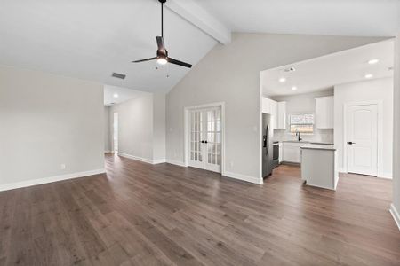 Living Room with view of Office