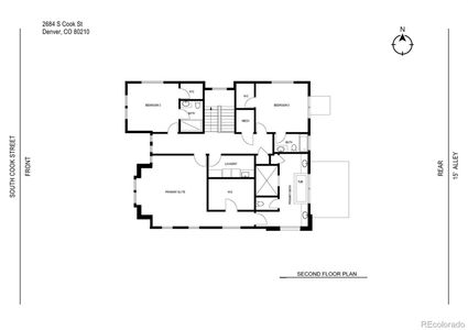 Upper level floor plan