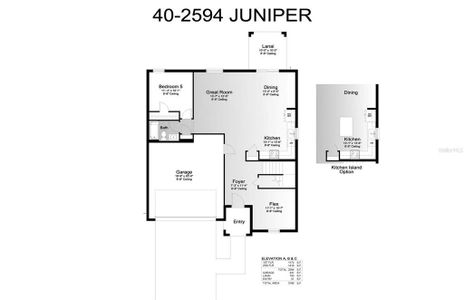 Juniper Floor Plan - First Level