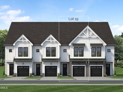 New construction Townhouse house 622 Cable Ct, Apex, NC 27523 plan Harrington Interior Unit - image