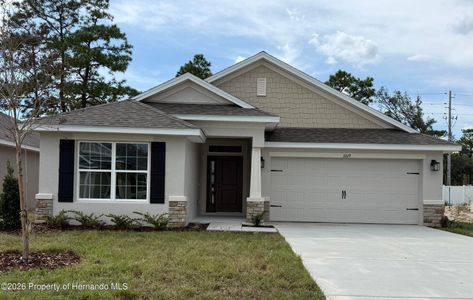 New construction Single-Family house 11619 Grace Rd, Weeki Wachee, FL 34614 plan 1720 - image