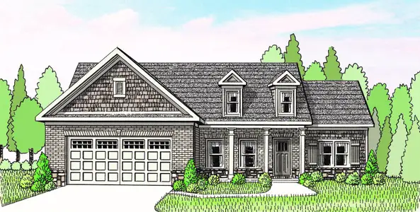 New construction Single-Family house 500 Belle Woode St, Monroe, GA 30656 plan The Ava - image