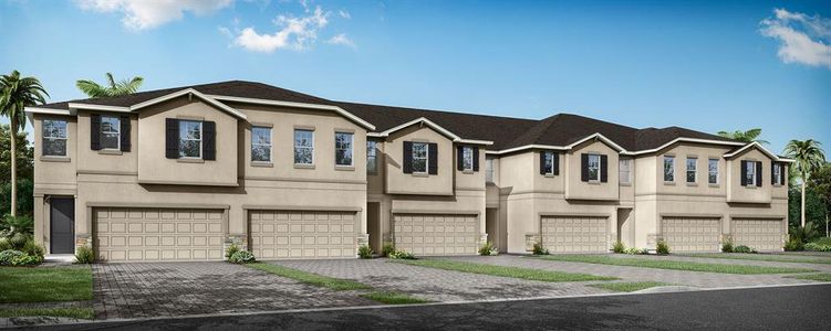 New construction Townhouse house 31438 Woodlands Race Loop, Wesley Chapel, FL 33545 null- photo 0