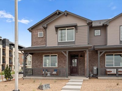 New construction Townhouse house 20979 E 65Th Avenue, Aurora, CO 80019 Woodland- photo 0