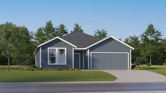 New construction Single-Family house 1914 Black Stork, New Braunfels, TX 78130 plan Hendrix - image