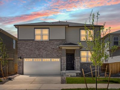 New construction Single-Family house 6068 Hourglass Dr, Brighton, CO 80601 Bluebell- photo 0