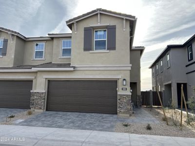 New construction Townhouse house 5833 E Ringtail Way, Phoenix, AZ 85054 Little Rock II- photo 0