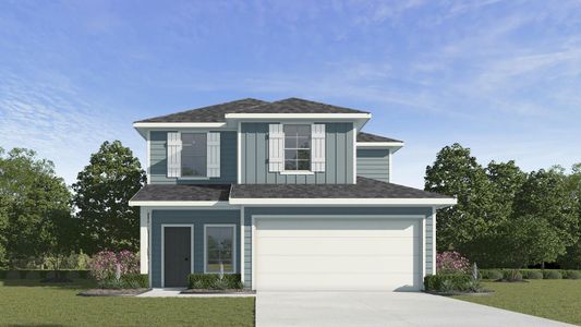 New construction Single-Family house 426 Gallaher Bnd, Maxwell, TX 78656 plan The Hanna - image