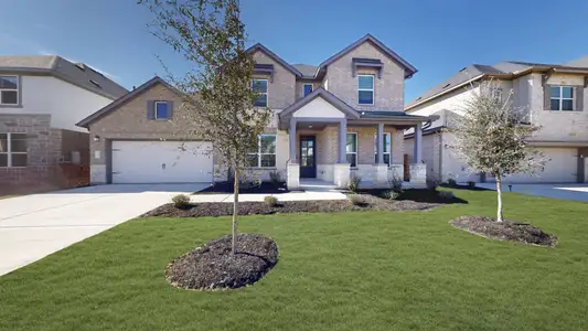 New construction Single-Family house 2013 Billings Wy, Leander, TX 78641 plan Dickinson - Classic Series - image