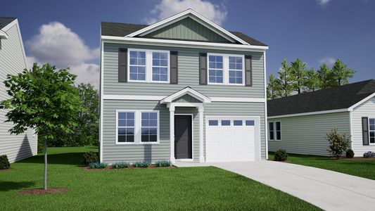 New construction Single-Family house 64 Harriette Ct, Lillington, NC 27546 plan Atkinson - Genesis Value Collection - image