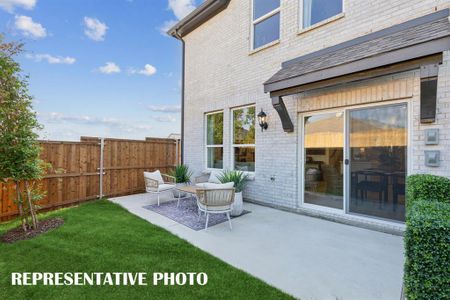 Experience the great outdoors in your private, fenced back yard at Midtown GP!  REPRESENTATIVE PHOTO