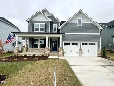 New construction Single-Family house 641 Craftsman Ridge Trail, Knightdale, NC 27545 The Hickory II D- photo 0