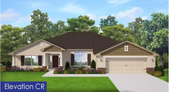 New construction Single-Family house 11270 Flower Ave, Weeki Wachee, FL 34613 plan 2265 - image